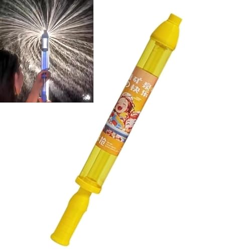 Feuerwerk Wasser-Squirter, Hochdruckauszug Feuerwerk Wasserspray Spielzeug, romantische Wasserbrunnenspielzeug, interaktiver Pool Wassersaker Spielzeug, Sommer im Freien Wasser Blaster (Yellow) von GUUZETU