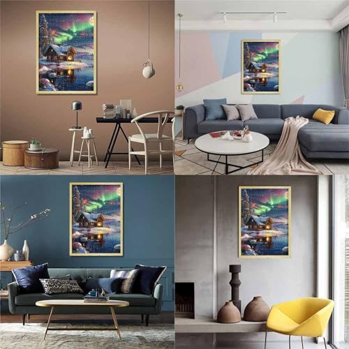 Aurora Lodge Puzzle 1000 Teile Schwer Puzzle Spielzeug Lernspiel Impossible Herausforderungsspielzeug Für Erwachsene Und Kinder Ab 12 Jahren 1000pcs (75x50cm) von GUYDZOOM