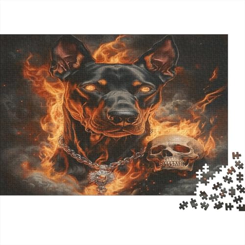 Dobermann Puzzlespiel 1000 Teile Puzzles Für Erwachsene Lernspiel Herausforderung Spielzeug 1000 Teile Puzzles Für Erwachsene Kinder Erwachsenen Puzzlespiel Puzzel 1000pcs (75x50cm) von GUYDZOOM