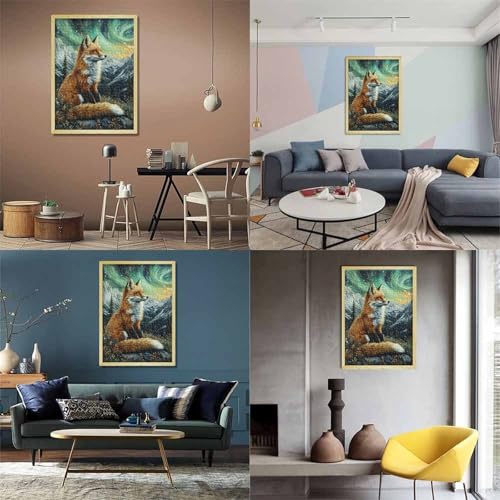 Fuchs Puzzle 1000-teilige Schwer Puzzle Spielzeug Lernspiel Impossible Herausforderungsspielzeug Für Erwachsene Und Kinder Ab 14 Jahren 1000pcs (75x50cm) von GUYDZOOM