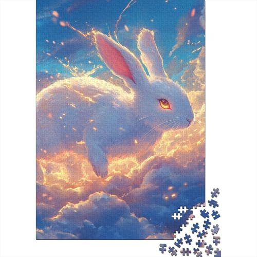 Hase Puzzle 1000-teilige Schwer Puzzle Spielzeug Lernspiel Impossible Herausforderung Spielzeug Für Erwachsene Und Kinder in Bewährter 1000pcs (75x50cm) von GUYDZOOM