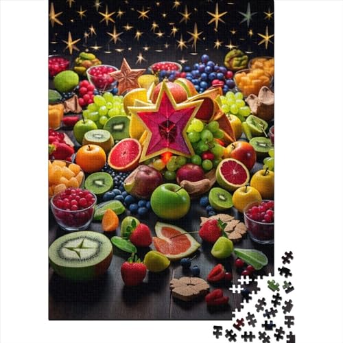 Obsts Puzzles 1000 Teile Schwer Puzzle Spielzeug Pädagogisches Spiel Impossible Herausforderungsspielzeug Für Erwachsene Und Kinder in Bewährter 1000pcs (75x50cm) von GUYDZOOM