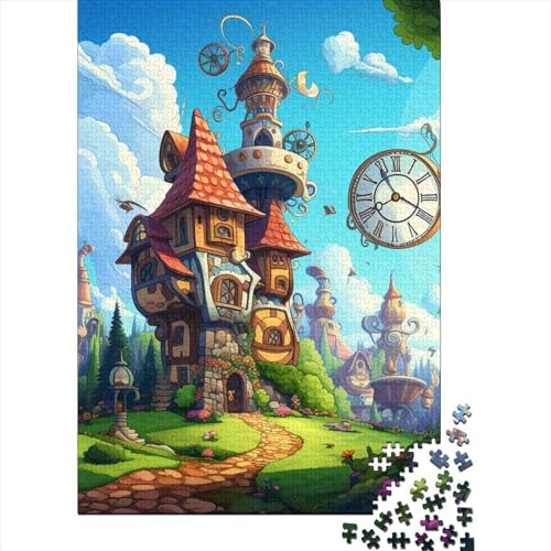 Wunderland Puzzles 1000 Teile Schwer Puzzle Spielzeug Lernspiel Impossible Herausforderung Spielzeug Für Erwachsene Und Kinder Ab 14 Jahren 1000pcs (75x50cm) von GUYDZOOM