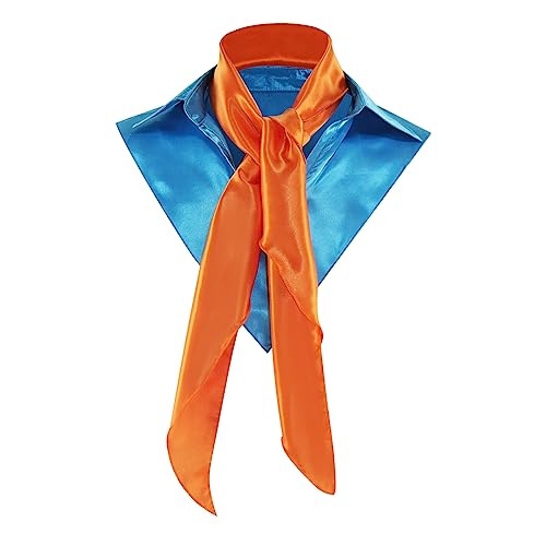 Herren-Kostüm, hellblond, für Erwachsene, Cosplay, Dickey-Kragen, Requisite, Halloween, Party-Zubehör, Schal, Blau, Einheitsgröße Herren-Kostüm, hellblond, für Erwachsene, Cosplay, Dickey-Kragen, Requisite, Halloween, Party-Zubehör, Schal, Blau, Einheitsgröße von GVLAQST