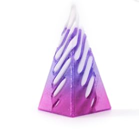 3D Spiralform Deko Figur Geometrischer Unmöglicher Kegel aus PLA 3D Druck Gadget für Männer Technik Geschenk Büro Schreibtisch Optische Illusion Spielzeug Nerd Geschenkidee (Violett) von GVMJHYK