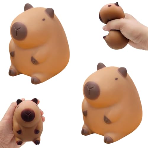 Anti Stress Spielzeug, 2pcs Capybara Squeeze Toys, Tierischer Quetschball Kinder, Antistressball Erwachsener, Antistress Spielzeug, Squeeze Ball Sensorisch, Stressbälle Party Deko Anti Stress Spielzeug, 2pcs Capybara Squeeze Toys, Tierischer Quetschball Kinder, Antistressball Erwachsener, Antistress Spielzeug, Squeeze Ball Sensorisch, Stressbälle Party Deko von GVMJHYK