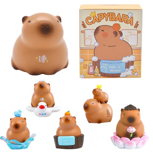 Blind Box Capybara Figuren Capybara Random Collection Guess Blind Bag Überraschungs Box Sammlerstück Kunstspielzeug, Geburtstagsfeier Geschenk für Kinder Weihnachten Blind Box Capybara Figuren Capybara Random Collection Guess Blind Bag Überraschungs Box Sammlerstück Kunstspielzeug, Geburtstagsfeier Geschenk für Kinder Weihnachten von GVMJHYK