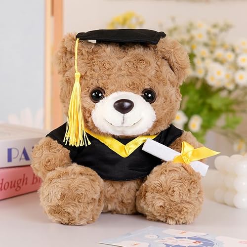 GVMJHYK Bärengeschenk Abschlusspuppe, Bärenpuppe Dekoratives, Kuscheltier Teddybär, Stofftier Bärenpuppen, Süßes Plüschtier Spielzeug für Jungen und Mädchen, Klein Kuscheltier für Kinder, 25cm GVMJHYK Bärengeschenk Abschlusspuppe, Bärenpuppe Dekoratives, Kuscheltier Teddybär, Stofftier Bärenpuppen, Süßes Plüschtier Spielzeug für Jungen und Mädchen, Klein Kuscheltier für Kinder, 25cm von GVMJHYK