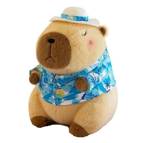 GVMJHYK Capybara Kuscheltier, Süße Capybara Plüschtiere, Weich Kuschelig Gefüllte Spielzeug Plüsch Geburtstagsgeschenk, Sommer-Stil Capy-bara Plushie Puppen, 2pcs von GVMJHYK