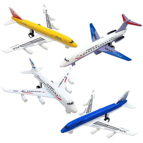 GVMJHYK Flugzeug Modelle Flugzeug Spielzeug Legierung Pull Back Spielzeug für Jahre alte Jungen Mädchen, Kinder Spielfahrzeuge für Kinder Geburtstagsgeschenk (A) von GVMJHYK