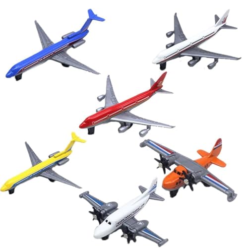 GVMJHYK Flugzeug Modelle Flugzeug Spielzeug Legierung Pull Back Spielzeug für Jahre alte Jungen Mädchen, Kinder Spielfahrzeuge für Kinder Geburtstagsgeschenk (B) von GVMJHYK