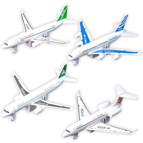 GVMJHYK Flugzeug Modelle Flugzeug Spielzeug Legierung Pull Back Spielzeug für Jahre alte Jungen Mädchen, Kinder Spielfahrzeuge für Kinder Geburtstagsgeschenk (D) von GVMJHYK