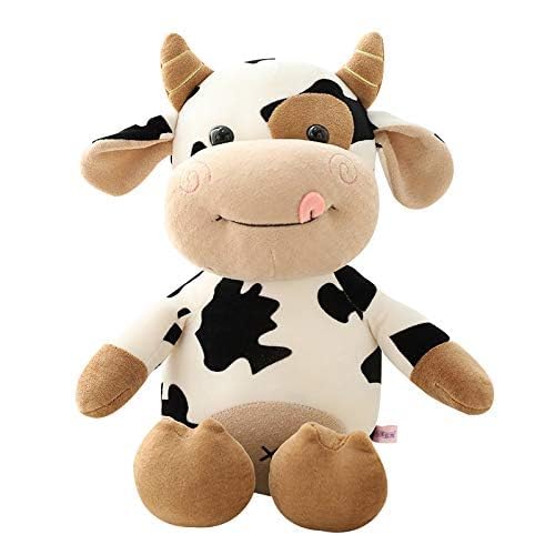 GVMJHYK Kuscheltier Kuh, Simulation Tier Kuh Plüsch Puppe Weiches Stofftier für Babys, Kinder & Erwachsene, Realistisches Tier Spielzeug als Geschenk- 40cm von GVMJHYK
