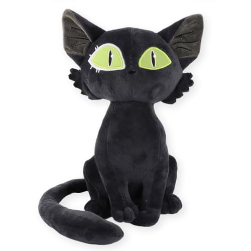 GVMJHYK Schwarzes Katzenplüschtier - Katzenpuppenspielzeug, 30cm weiches realistisches Plüschtier mit PP-Füllung, Katzenpuppe für Kinder und Erwachsene, Kuschelkissen zum Schlafen, Haustier Spielzeug GVMJHYK Schwarzes Katzenplüschtier - Katzenpuppenspielzeug, 30cm weiches realistisches Plüschtier mit PP-Füllung, Katzenpuppe für Kinder und Erwachsene, Kuschelkissen zum Schlafen, Haustier Spielzeug von GVMJHYK