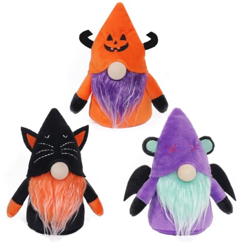 Halloween Gnom Plüschen Spielzeug Set 3 Stück Schwarze Katze Kürbis Fledermaus Kleiner Zwerg Kurze Plüse Spielzeug Schönes Heim Desktop Dekoration Halloween Gnom Plüschen Spielzeug Set 3 Stück Schwarze Katze Kürbis Fledermaus Kleiner Zwerg Kurze Plüse Spielzeug Schönes Heim Desktop Dekoration von GVMJHYK