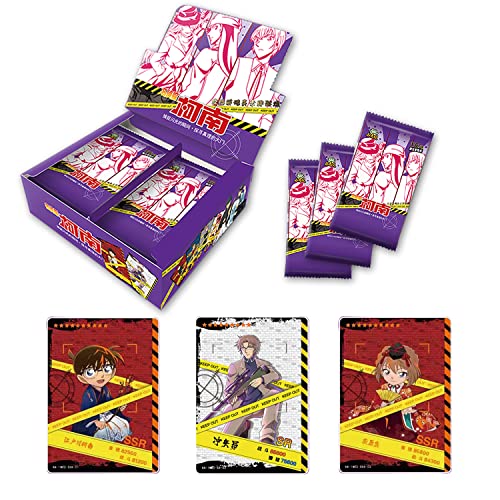 Detective Exchange Card Pack, Exchange Card Supplement Box, Conan Anime Game, Interchangeable Deck, Supplement Box, Exchange Card, 36 Packs/144 CCG Exchange Cards (KN1-1 Box) von GVMW