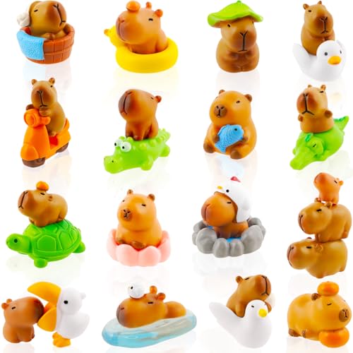 GW Box 27 Stück Mini-Capybara-Figuren Capybara-Kuchenaufsatz aus Kunstharz für Feengarten, Haus, Geburtstag, Party, Dekorationen GW Box 27 Stück Mini-Capybara-Figuren Capybara-Kuchenaufsatz aus Kunstharz für Feengarten, Haus, Geburtstag, Party, Dekorationen von GW Box