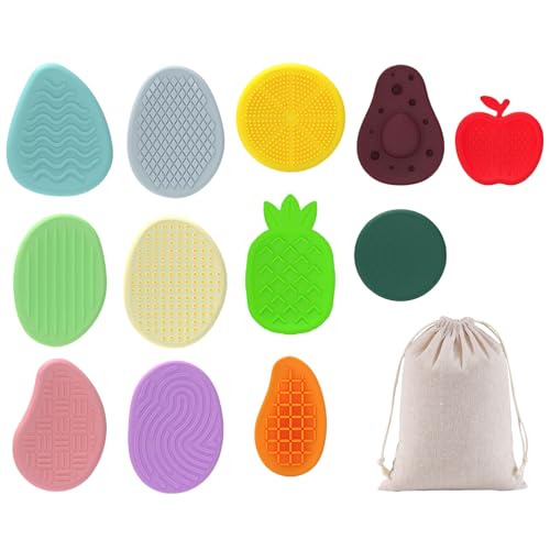 GWAWG 12 Stück Sensorische Fidget Spielzeuge, Stresssteine für Kinder, Erwachsene, Anti-Stress Steine für Autismus, ADHS, Angstabbau für Ruhige Klassenzimmer, Büro, Reise, Beruhigend GWAWG 12 Stück Sensorische Fidget Spielzeuge, Stresssteine für Kinder, Erwachsene, Anti-Stress Steine für Autismus, ADHS, Angstabbau für Ruhige Klassenzimmer, Büro, Reise, Beruhigend von GWAWG