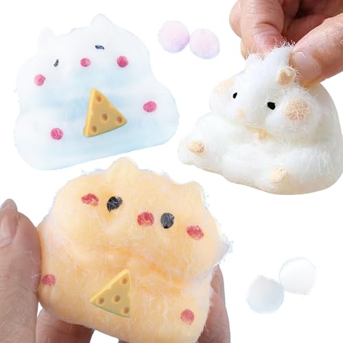 GWAWG 2 Cartoon Hamster Squeeze Toy, Squishy Hamster Toy, Squishy Fidget Toy, Anti-Stress Toy, Cute Squishy Hamster Toy, Environmentally Friendly Silicone Anti-Stress Toy, Gift for Children and Adult GWAWG 2 Cartoon Hamster Squeeze Toy, Squishy Hamster Toy, Squishy Fidget Toy, Anti-Stress Toy, Cute Squishy Hamster Toy, Environmentally Friendly Silicone Anti-Stress Toy, Gift for Children and Adult von GWAWG
