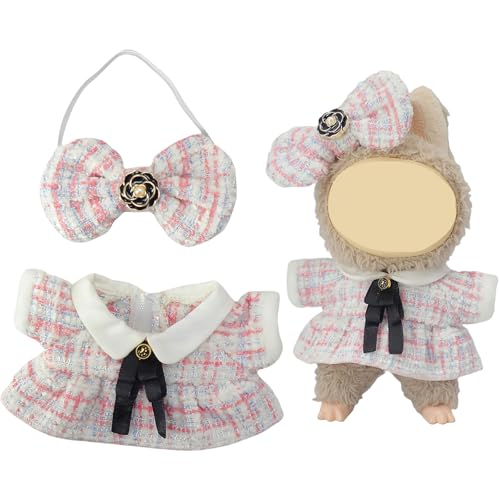 GWAWG 2 Stück Puppen, Pullover, Zubehör für Puppen, Outfits für 17 cm große Puppen, Kleidung für 17 cm große Puppen, Stylisches Outfit, Plüschpuppen-Kleidung von GWAWG
