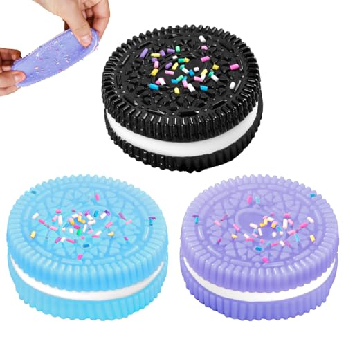 GWAWG 3 Stück Biscuit Stress Relief Toy, Anti-Stress Drückspielzeug mit Taba Fufu Squishy, Montessori Therapiespielzeug für Kinder Erwachsene bei Angst und ADHS von GWAWG