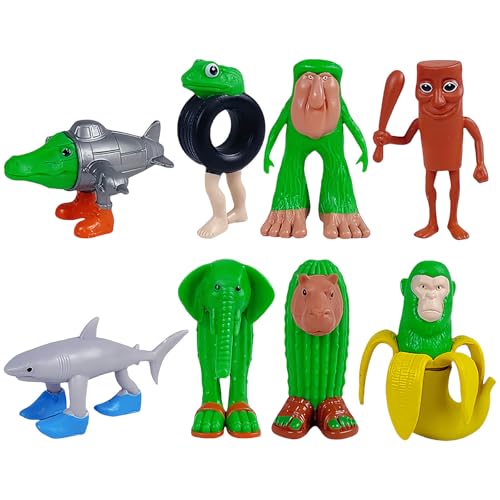 GWAWG 8 Stück Italian Brainrot Meme Figuren, Tung Tung Tung Sahur & Tralalero Tralala Figurinen, Brainrot Animals Figurines für Kinder und Erwachsene GWAWG 8 Stück Italian Brainrot Meme Figuren, Tung Tung Tung Sahur & Tralalero Tralala Figurinen, Brainrot Animals Figurines für Kinder und Erwachsene von GWAWG