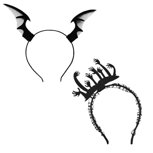 GWAWG Devil Wings & Ghost Hands Headband - Devil Horns Spider,Bat,Headwear for Women, Kids, Adults,Party Favors,Halloween Accessories GWAWG Devil Wings & Ghost Hands Headband - Devil Horns Spider,Bat,Headwear for Women, Kids, Adults,Party Favors,Halloween Accessories von GWAWG