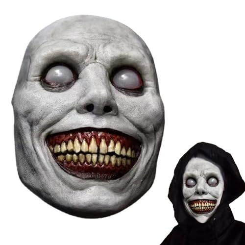 GWAWG Halloween-Exorzisten-Lächelmaske, gruseliges Horrorgesicht, gruselige Maskerade, Halloween-Maske, lächelnder Dämon, gruseliger Clown, Cosplay, Requisiten und Party-Kostüm-Zubehör GWAWG Halloween-Exorzisten-Lächelmaske, gruseliges Horrorgesicht, gruselige Maskerade, Halloween-Maske, lächelnder Dämon, gruseliger Clown, Cosplay, Requisiten und Party-Kostüm-Zubehör von GWAWG