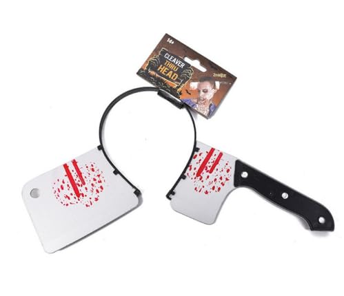 GWAWG Halloween Messer Im Kopf mit 5 Realistischen Narben Tattoos, Axt, Säge, Dolch, Hackmesser, Schere Kostümzubehör für Erwachsene und Kinder Party Requisiten GWAWG Halloween Messer Im Kopf mit 5 Realistischen Narben Tattoos, Axt, Säge, Dolch, Hackmesser, Schere Kostümzubehör für Erwachsene und Kinder Party Requisiten von GWAWG