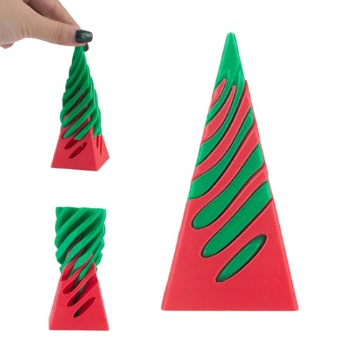 GWAWG Impossible Cone, Spiral Cone Fidget Toy, 3D Gedruckt Pyramide Passthrough Skulptur,Weihnachtsbaum Form, für Kinder Und Erwachsene GWAWG Impossible Cone, Spiral Cone Fidget Toy, 3D Gedruckt Pyramide Passthrough Skulptur,Weihnachtsbaum Form, für Kinder Und Erwachsene von GWAWG