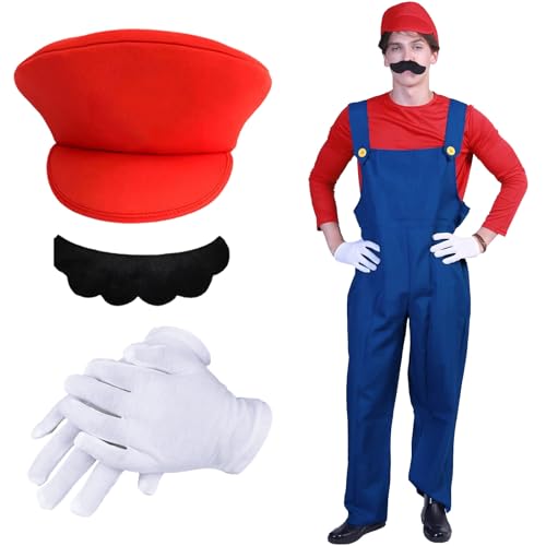 GWAWG Kostüm für Erwachsene, Kostüm mit Body, Mütze und Bart, Cosplay für Erwachsene, Karneval, Halloween, Dekoration für Karneval (n) von GWAWG