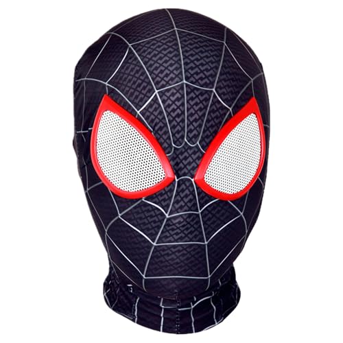 Superhelden Maske GWAWG Held Maske für Kinder Erwachsene Halloween Maske Deadpool Maske für Halloween Film Cosplay Kostüm Requisiten Zubehör (Schwarz) von GWAWG