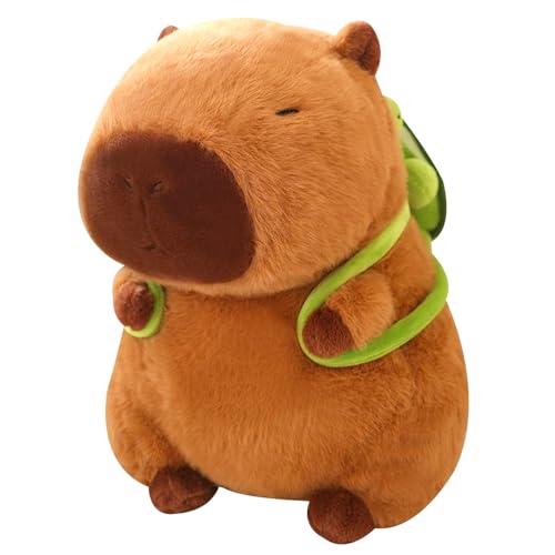 GWAWG Niedliches Capybara Plüsch-Spielzeug, 23 cm, realistisch, weich, Capybara, Tierpuppe, Rücken, Schildkröte, niedlich, für Kinder Jungen und Mädchen, als Dekoration, Kissen GWAWG Niedliches Capybara Plüsch-Spielzeug, 23 cm, realistisch, weich, Capybara, Tierpuppe, Rücken, Schildkröte, niedlich, für Kinder Jungen und Mädchen, als Dekoration, Kissen von GWAWG