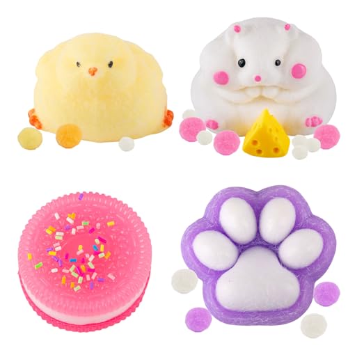 GWAWG Anti-Stress-Ball, Anti-Stress-Ball, für Kinder und Erwachsene, weich, Anti-Stress-Spielzeug, Anti-Stress-Spielzeug für Kinder, Anti-Stress-Bälle in Form von Trauben, um Stress zu lindern, 4 von GWAWG