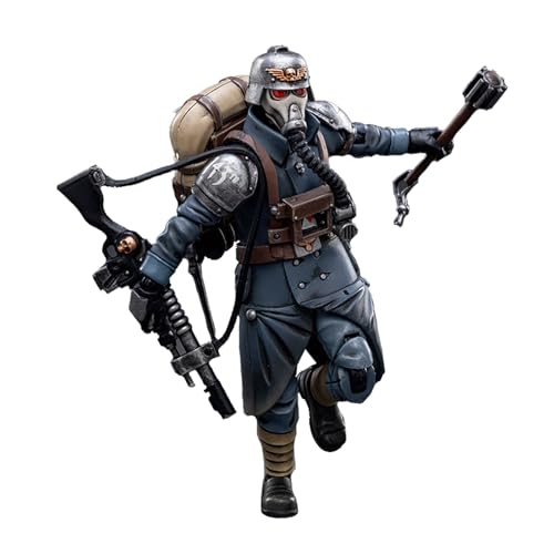 GWTCTOY JoyToy 40K Originallizenz 1:18 Actionfigur, Astra Militarum Death Korps of Krieg Veteran Squad Guardsman von GWTCTOY