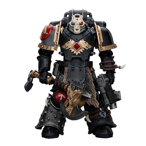 GWTCTOY JoyToy 40K Originallizenz 1:18 Actionfigur, Space Wolves Deathsworn-Rudel Deathsworn 4, 12.1 cm große Bausätze für Sammel-Actionfiguren von GWTCTOY