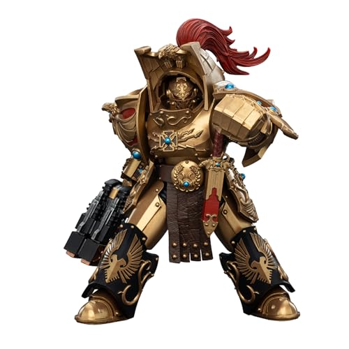 GWTCTOY JoyToy GW 40K Originallizenz 1:18 Actionfigur, Legio Custodes Aquilon Terminator Squad Aquilon with Twin-Linked Adrathic Destructor von GWTCTOY