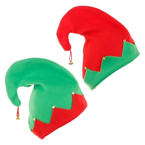 GXGM 2 Stück Weihnachtselfen Hut Elfenmützen kinder Wichtelmütze WeihnachtsfeiertagshüteWeihnachtliche Mütze für Kinder Erwachsene Weihnachten Karneval Party GXGM 2 Stück Weihnachtselfen Hut Elfenmützen kinder Wichtelmütze WeihnachtsfeiertagshüteWeihnachtliche Mütze für Kinder Erwachsene Weihnachten Karneval Party von GXGM