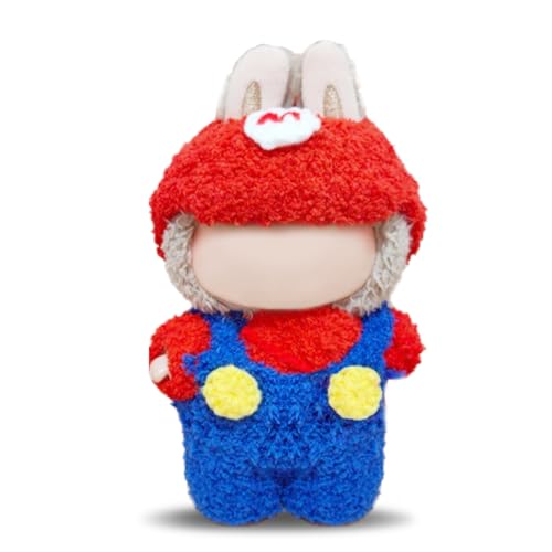GXGM 3 Stück Kleidung，Doll Clothing Für 17 cm Plush,Geeignet Als Geschenk Für Freunde Oder Kinder（ Mütze、 Handtuch und Latzhose，C） von GXGM