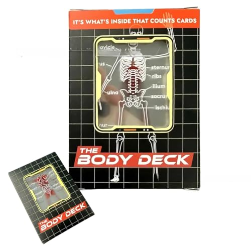 GXGM Discover The Wonders of The Bodys Decks! Lustige transparente Spielkarten der menschlichen Anatomie,Decks von durchscheinenden Spielkarten, D-Bild des menschlichen Körpers,Skelett Anatomie. GXGM Discover The Wonders of The Bodys Decks! Lustige transparente Spielkarten der menschlichen Anatomie,Decks von durchscheinenden Spielkarten, D-Bild des menschlichen Körpers,Skelett Anatomie. von GXGM