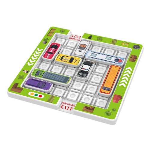 GXGM Parkspiele, Brettspiele ab 6 Jahre, Auto Spielzeug Stauspiel Logikspiel mit 360 Levels, Denken Logik Puzzle Spiele ab 3 4 5 6 7 8 Jahren, Kinderspielzeug Familienspiel Reisespiel Geduldspiel von GXGM