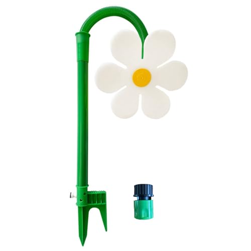 Crazy Daisy Sprinkler, Flower Sprinkler, Fun Irrigation Tool for Yard Watering, Pets Playing (White) von GXJIXf
