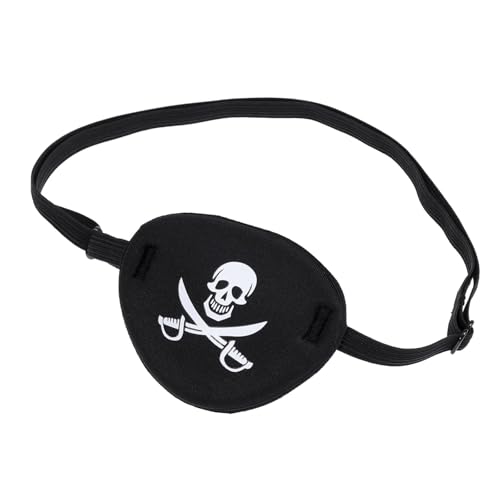 1pc Pirate Einzel Auge Maske Piraten Augen Abdeckung Kinder Kinder Augenklappe EVA Augen Maske for Lazy Eye Schwarz von GXMDSGZ
