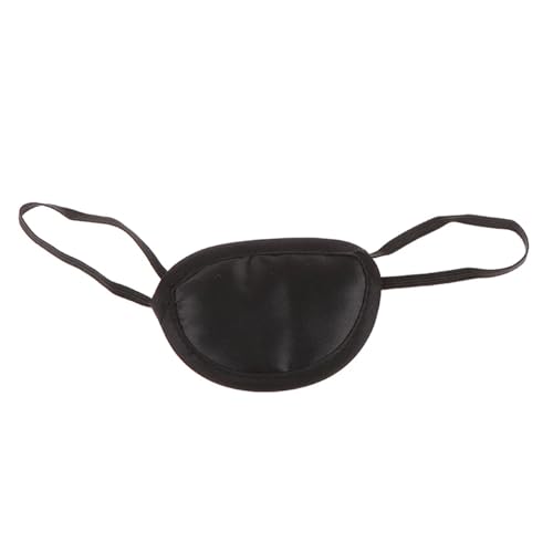 GXMDSGZ 1/2/3/5 Stück Piraten-Augenklappe, Augenabdeckungen for Schlafen, verstellbare Augenklappe, schwarze Augenklappe, Augenklappe(1Pcs) von GXMDSGZ