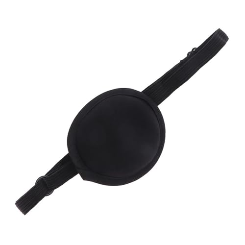 GXMDSGZ 1/2/3/5 Stück Piraten-Augenklappe, weich, bequem, schwarze Farbe, einfache Augenpolster, einzelne Augenklappe for Männer und Erwachsene(3Pcs) von GXMDSGZ