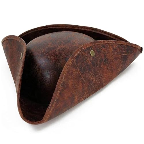 GXMDSGZ Dreispitz Hut Dreieckhut Kapitänshut Piratenhut Cosplay Vintage Kunstlederknöpfe Maskerade Party Herren Damen Kleidung GXMDSGZ Dreispitz Hut Dreieckhut Kapitänshut Piratenhut Cosplay Vintage Kunstlederknöpfe Maskerade Party Herren Damen Kleidung von GXMDSGZ