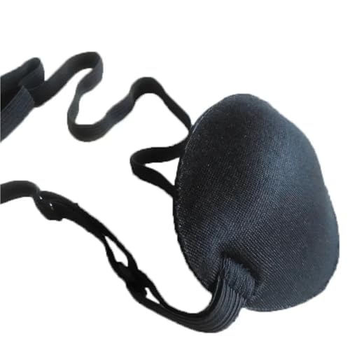 GXMDSGZ Konkave Augenklappe, Schaumstoffrille, waschbare Eyeshades for Piraten-3D-Augenmaske, Augenklappe, Cosplay(Black) von GXMDSGZ
