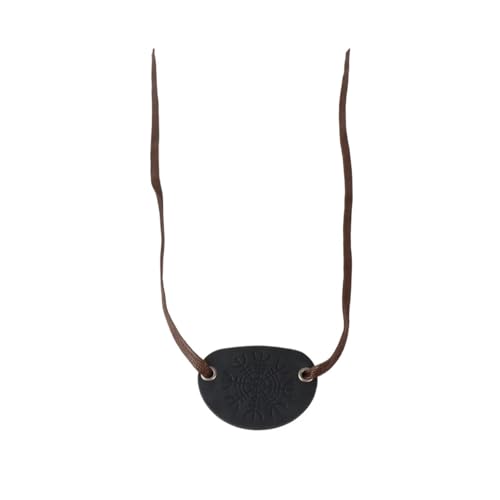 GXMDSGZ Piraten-Augenklappe, Piraten-Augenklappen, verstellbar for Mottopartys, Cosplay-Kostüme(Black) von GXMDSGZ