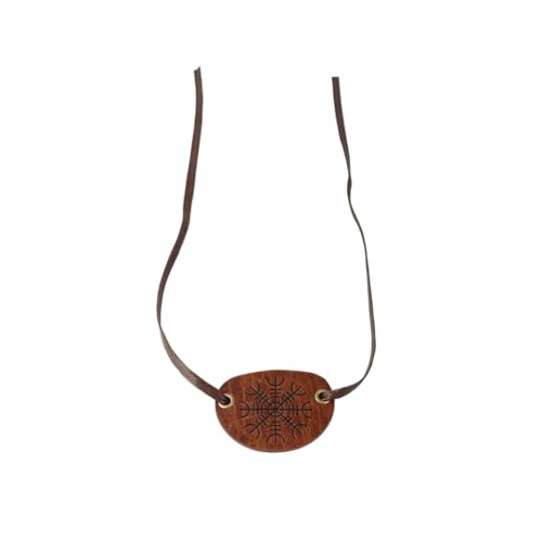 GXMDSGZ Piraten-Augenklappe, Piraten-Augenklappen, verstellbar for Mottopartys, Cosplay-Kostüme(Brown) von GXMDSGZ