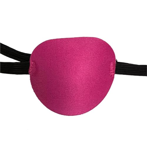GXMDSGZ Piraten-Augenklappe, Unisex, einzelne Augenklappe, Augenklappe, ein Auge, waschbar, verstellbar, konkave Augenklappe, for Kinder, Piraten-Cosplay-Kostüm(Red) von GXMDSGZ